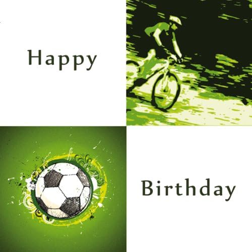Active - Stylish Happy Birthday Greeting Card