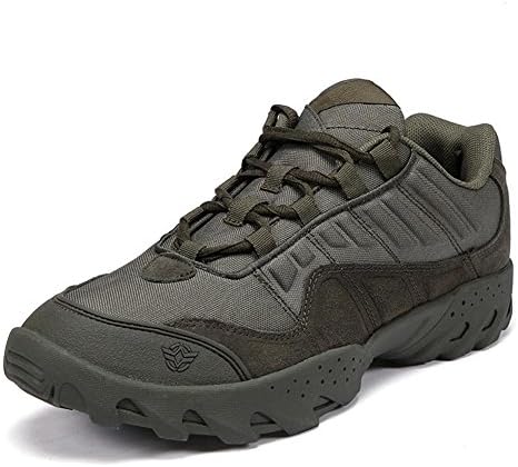 Coolgoing Men low rise Hunting Camping Climbing Hiking Shoes Combat Boots Military Tactical Hiking Boots wear-resistant Sneakers Outdoor Sport Shoes male … , Green , 45