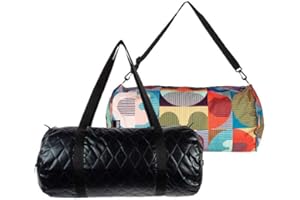 LOQI LOQI Quilted Black Weekender Sporttasche, 50 cm, Black
