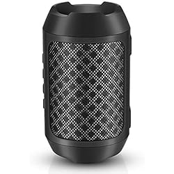 Enceinte Bluetooth Portable, 8W Enceintes Portable Haut-Parleur Bluetooth 4.2 sans Fil, avec Son 360°, Basse Améliorée, Carte TF, Mains Libres, Etanche, 12 Heures d'autonomie pour Gym/Jogging
