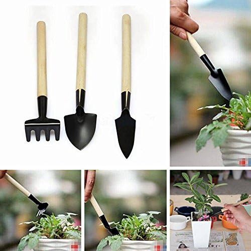 3pcs Kids Mini Garden Tools Shovel Rake Spade Beach Sandbox Toy Sets