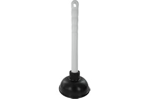 Merriway BH01938 100 mm (4 tum) diskho kolv med 225 mm (9 tum) plasthandtag diameter, vit