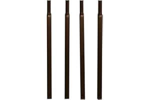 Louis Moulin Pack 4 Tubes carré 20 à enfoncer 45 cm - Fer Vieilli - Made in France