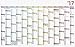 Produktbild Brunnen 1070117 Wandkalender/Plakatkalender Modell 701 17 DATAline bunt, 1 Seite = 14 Monate, 1060 x 666 mm, Papier, Kalendarium 2018 mit 4 Piekern