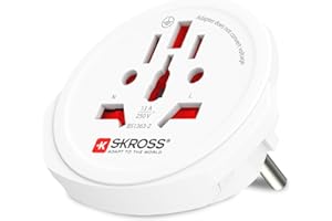 SKROSS - Adaptateur de Voyage - Prises Monde vers France