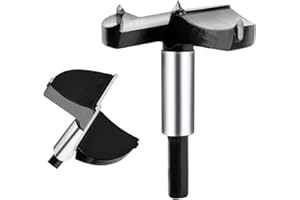 hsawbit 65mm Forstner Drill Bit Hinge Cutter Carbide Tipped Forstner Bit for Kitchen Cupboard Hinges, Hard Wood Hole Saw Woodworking Drilling Hinge Drill Bit