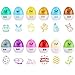 Produktbild BESTOMZ Ostern Stempelset Kinderstempel spielzeug stempel Set Selbstfärbend für Kinder (eiförmig, 12 Pcs)
