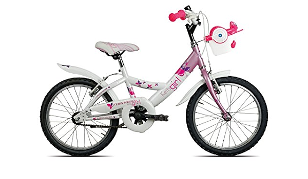 Torpado bici junior ketty 18'' bimba 1v bianco rosa (Bambino) / bicycle  junior ketty 18'' girl 1v white pink (Kid) : Sport e tempo libero