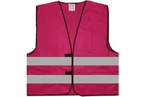 MISTER WARNWESTO Warnweste BZW. Signalweste bunt mit reflektierenden Streifen blank