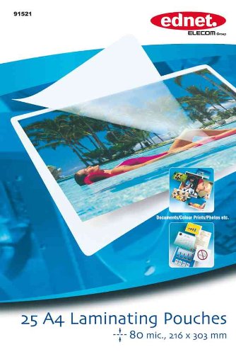 Preisvergleich Produktbild ednet 25 A6 Foto Hochwertige Laminierfolien 80 mic.