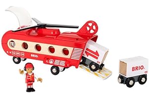 Brio 63388600 Helikopter Transportowy (63388600) Bezpieczna Zabawka Dla Dzieci Powyżej 3 Lat