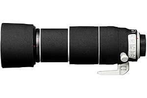 easyCover - Lens Protection Camouflage Cover - Objektivschutz - Schutz für Ihr Kameraobjektiv - Geeignet für Canon EF 100-400mm F4.5-5.6L is II USM - Schwarz