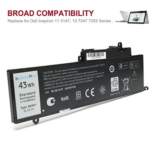 Buy BatteryMon Battery GK5KY 04K8YH for Dell Inspiron 11 3152 3147 ...