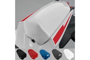 Lorababer Fundas para Asiento Trasero de Motocicleta para GSXS/GSXR 125, Trasera de ABS Duro Asiento Individual para Pasajero para Suzuki GSXS125 GSXR125 GSX-S 125 GSX-R 125 2017-2022 (Blanco)