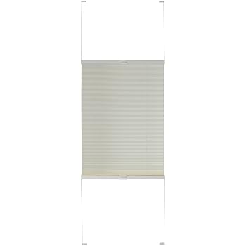 Amazon.de: Plissee verspannt weiß Breite wählbar 40 - 120cm Länge 130cm ...