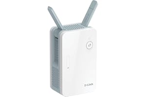 D-Link E15 Eagle PRO AI AX1500 Mesh Range Extender (wzmacniacz Wi-Fi, repeater, hotspot z portem Gigabit, MU-MIMO, OFDMA, obsługa AI, wskaźnik sygnału, Plug and Play, WPS, WPA3)