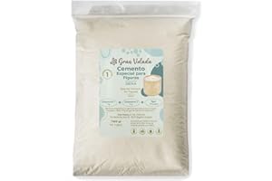 GRAN VELADA Cemento para figuras color siena de 1 kg con decoración especial, ideal para manualidades y objetos decorativos. Libre de imperfecciones. Descúbrelo | 1000 gr