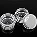 New 10pcs Small Plastic Bottle Jars Nail Art Display Container Case Storage Organier with Transparent
