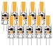Produktbild elegantstunning 2W G4 Gu4 Bi-Pin Lichter COB LED Silikon Kristallbirne, Äquivalent zu 20W Halogen (weiß, warmweiß)