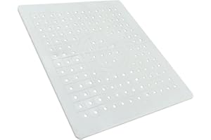 Alfombrilla Fregadero Cocina, HASLED Alfombrillas Para Fregadero, Alfombrilla de Drenaje Antideslizante Cortable Para Baño, Cocina y Jardín (12,4 × 10,4 Pulgadas)