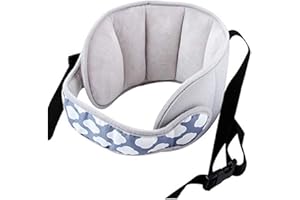 DC CLOUD Reggitesta Seggiolino Auto Cintura Di Supporto Per La Testa Del Bambino Velcro Regolabile Adatto Alla Forma Della Testa Del Bambino B,One Size