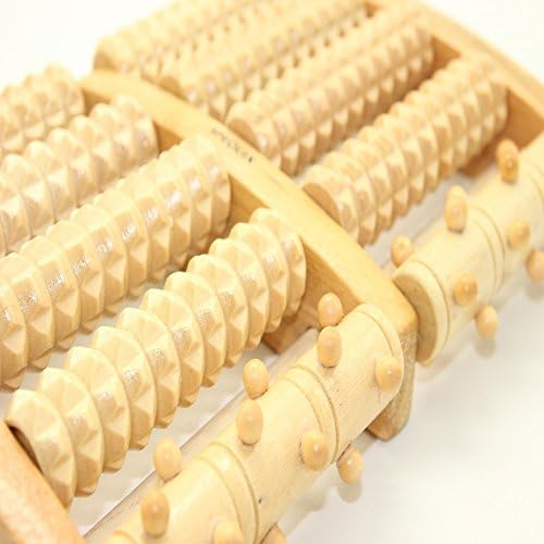 Willdo Wooden Dual Wood Foot Massager Foot massager Relief Plantar Fasciitis Heel Foot Pain Stress Relief Massager Tool