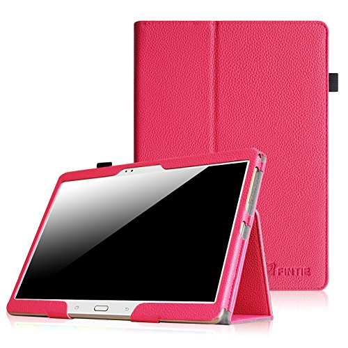 Fintie Samsung Galaxy Tab S 10.5 Hülle Case - Slim Fit Folio Kunstleder Schutzhülle Cover Tasche mit Ständerfunktion für Samsung Galaxy Tab S T800 T805 (10,5 Zoll) Tablet (mit Auto Schlaf / Wach Funktion), Magenta