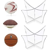 Acryl Ballhalter / Ballständer - 12x12x6,4 Cm, Klar, Für Fußball, Basketball, Rugby & Mehr