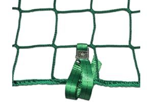 ARKIN HANDELSKONTOR Seitenschutznetz Dachdeckerfangnetz mit angenähten GSV (2 x 10m, grün)