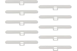 BEKAHIZAR 10pcs Vertical Blind Top Hangers, Vertical Blind Parts Spares for 89mm Slat (white)