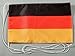 Produktbild Buddel-Bini Deutschland 15x25 cm Tischflagge in Profi - Qualität Tischfahne Autoflagge Bootsflagge Motorradflagge Mopedflagge