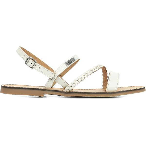Les Tropéziennes Damen Batresse Sandale – Schlangenoptik In Beige, Größe 39 EU, Bequemer Sommerschuh