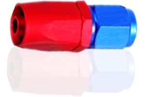 AKOZON Adaptador para empalmes giratorios macho Anh Racing aceite/carburante color azul y rojo AN6-0° default