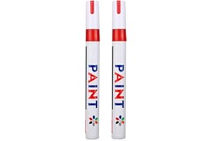 ‎INION Reifen Stift Reifenmarker Auto Motorrad Fahrradreifen Reifenstift Marker Beschriftung wasserfest sarachen (ROT, 2x Stück)