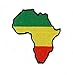 Produktbild Patch Ecusson-gesticktem zum Aufbügeln Karte Afrika RASTA REGGAE Löwe Jehuda