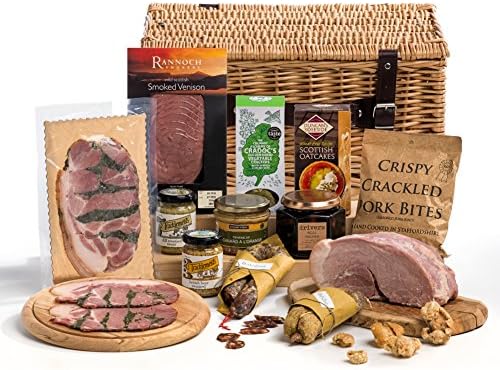 Hay Hampers Meat Lover's Paradise Christmas Buffet Hamper Basket- Free UK Delivery