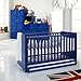 Izziwotnot Skyline 1 Door Wardrobe, High Gloss Blue
