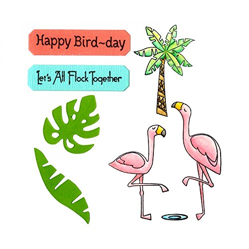 Sizzix Framelits Die Set with Stamps - Birds of a Feather by Lynda Kanase