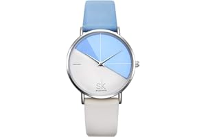 SHENGKE Damen Armbanduhr Kreative Frauen Uhren Marke Uhr Frauen Mesh Kleid Uhr Echtes Leder