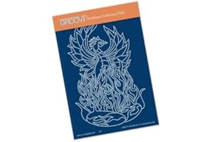 CLARITYSTAMP Clarity Stamps Phoenix A6 Groovi Plate