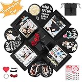 🎁Spezielles Fotoalbum: Sie können dieses Geschenk jedem geben, auch Ihnen selbst. Es hat einen sentimentalen Wert, es erinnert daran, wem es gegeben wird. Sie haben dieses Album gestaltet und die Erinnerungen in die Schachtel gelegt. Jetzt ist es eine Schachtel der Erinnerung. Dies ist eine besondere Art zu sagen 