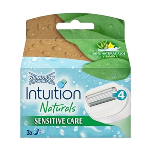 Wilkinson Sword 70000710 Intuition Naturals 3 Blades Razors