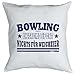 Produktbild Cooles Kissen Kegeln / Bowling - Geschenk Sportler : Bowling Extreme Sport ..Kissen mit Füllung / weiss