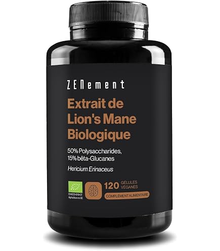 Poudre D'Hericium Bio 500mg - 120 Capsules Végétaliennes Vita World - Complément Alimentaire Organique