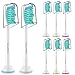 Produktbild Ersatzbürsten für Philips Sonicare Diamond Clean Zahnbürste Flexcare Platinum auch ProResults EasyClean HealthyWhite Elektrische Bürstenköpfe mit Abdeckkappe 8er Pack