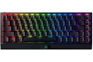 Razer BlackWidow V3 Mini HyperSpeed (Interruptor Verde) - Teclado Mecánico Inalámbrico para Juegos 65% (Interruptores Clicky, Bluetooth, USB-C, Teclas ABS de Doble Disparo) Diseño US | Negro