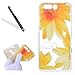 Produktbild Huawei P10 Hülle,Huawei P10 Handyhülle,Leeook Ultradünn Flexibel Transparent Silikon Bumper Case Schutzhülle Schön Sonnenblume Muster Crystal Clear Weich Durchsichtige Premium TPU Silikon Rückschale Fall-Abdeckung Back Cover Handyhülle Tasche Schale Etui für Huawei P10+1xSchwarz Eingabestift-Sonnenblume