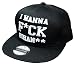 Produktbild Vip Clothing Hip Hop Cap Snapback Mütze I WANNA F*CK RIHAN** Schwarz Weiß für Herren