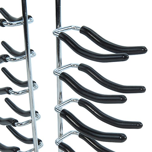 Metall Krawatten-/Gürtelhalter für 24 Krawatten und 4 Gürtel, Anti-Rutsch-Gummi Hangerworld - 2