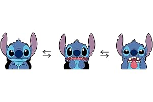 Stitch Sticker 3D, WKxinxuan Stitch Auto Aufkleber,Anime Stitch Auto Aufkleber, Dekorieren Sie Zimmer, Autofenster, Kühlschränke(Dynamisch)